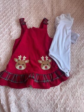 Rare Too Reindeer Dress with Bodysuit